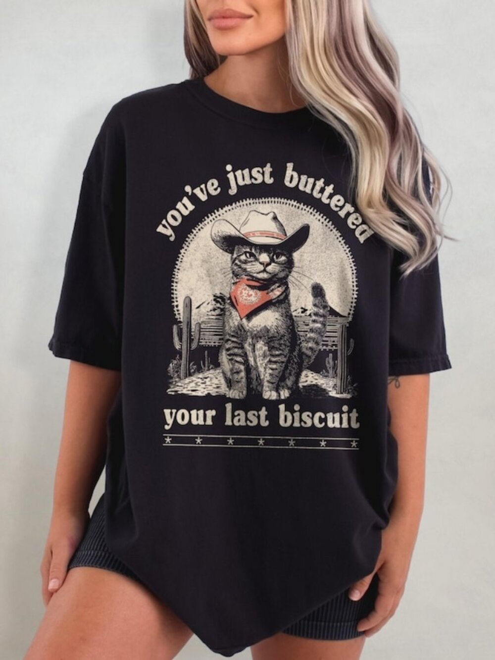Cowboy Cat Meowdy Partner T-shirt, Funny Western Cat Tee